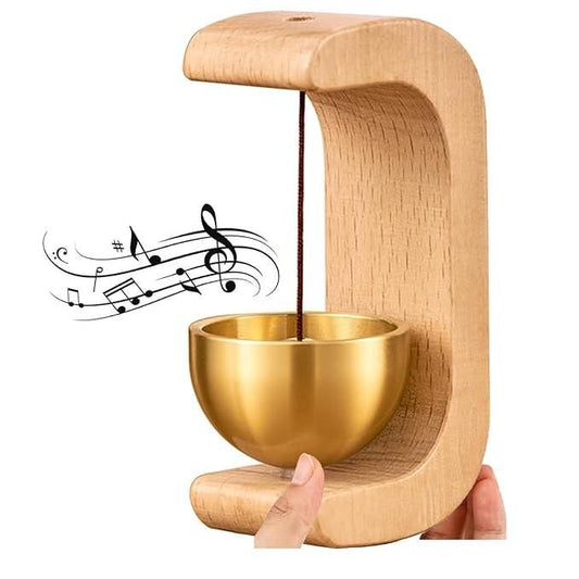Premium Wooden Bell for Home - Handcrafted to Bring Peace & Positivity