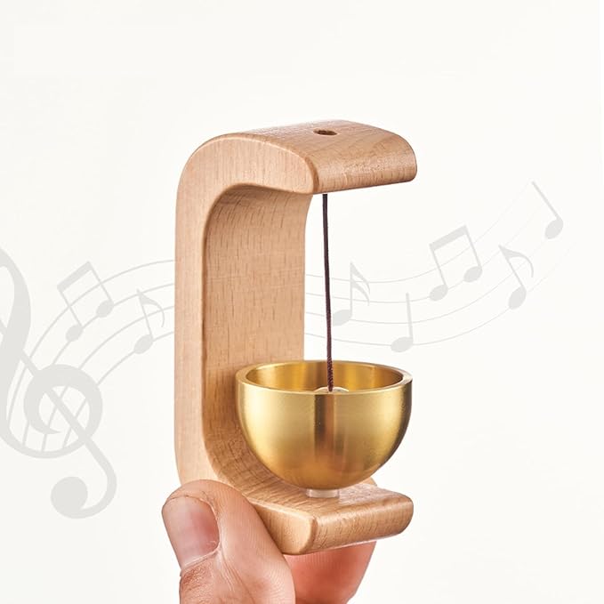 Premium Wooden Bell for Home - Handcrafted to Bring Peace & Positivity